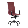 Design bureaustoel Brenton, hoge rugleuning, zwarte structuur, kunstleer