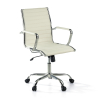 Design bureaustoel Vogue, verchroomd frame, lage rugleuning