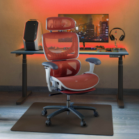 Ergonomische Bureaustoel Sakura white, kantelbare rugleuning