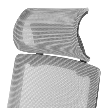 bureaustoel grijs apollo netstof mesh 3d verstelbare armleuningen lumbale steun hoofdsteun 9