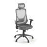 Bureaustoel Lake, verstelbare armleuningen, met hoofdsteun, Mesh bekleding