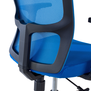 draaistoel blauw pivot netstof mesh 1d verstelbare armleuningen 9
