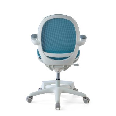 kinderbureaustoel blauw ergokid netstof mesh opklapbare armleuningen 6