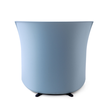 wachtkamerstoel blauw duomo stof vaste armleuningen 7