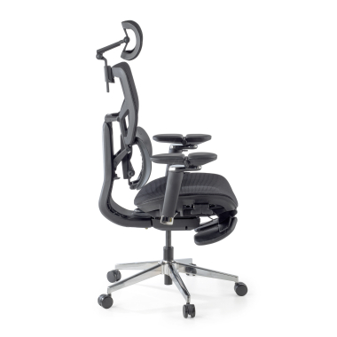 ergonomische bureaustoel zwart erghos x3 netstof mesh 5d verstelbare armleuningen dubbele lumbale steun hoofdsteun 9