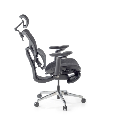 ergonomische bureaustoel zwart erghos x3 netstof mesh 5d verstelbare armleuningen dubbele lumbale steun hoofdsteun 10