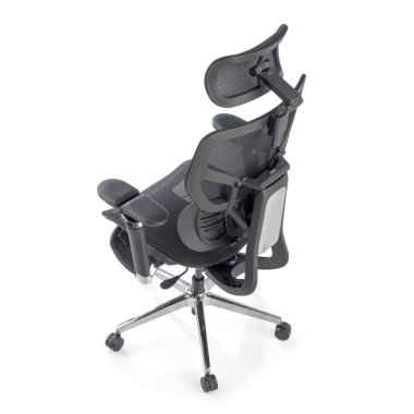 ergonomische bureaustoel zwart erghos x3 netstof mesh 5d verstelbare armleuningen dubbele lumbale steun hoofdsteun 14
