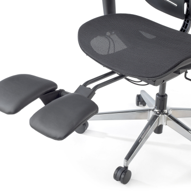 ergonomische bureaustoel zwart erghos x3 netstof mesh 5d verstelbare armleuningen dubbele lumbale steun hoofdsteun 12