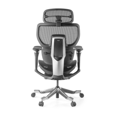 ergonomische bureaustoel zwart erghos x4 pro netstof mesh 6d verstelbare armleuningen dubbele lumbale steun hoofdsteun uitschuifbare voetensteun 17