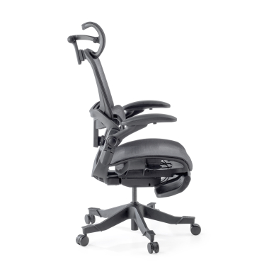 ergonomische bureaustoel zwart erghos x1 netstof mesh 3d verstelbare armleuningen dubbele lumbale steun hoofdsteun 13