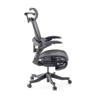 ergonomische bureaustoel zwart erghos x1 netstof mesh 3d verstelbare armleuningen dubbele lumbale steun hoofdsteun 10
