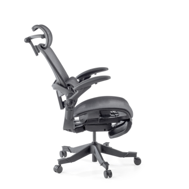 ergonomische bureaustoel zwart erghos x1 netstof mesh 3d verstelbare armleuningen dubbele lumbale steun hoofdsteun 11