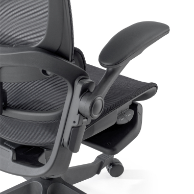 ergonomische bureaustoel zwart erghos x1 netstof mesh 3d verstelbare armleuningen dubbele lumbale steun hoofdsteun 8