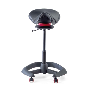 ergonomische kruk zwart irest kunstleder zonder armleuningen 4