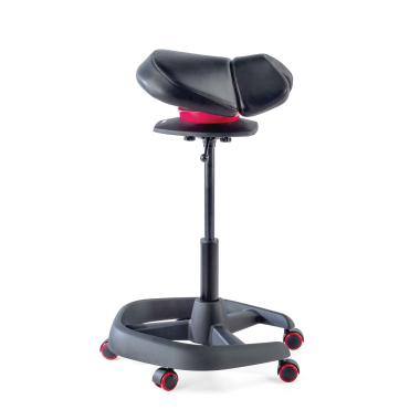 ergonomische kruk zwart irest kunstleder zonder armleuningen 8