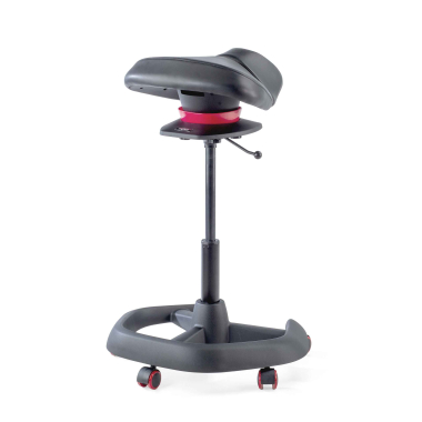 ergonomische kruk zwart irest kunstleder zonder armleuningen 9