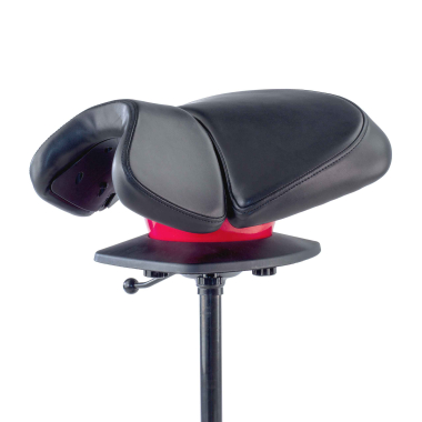 ergonomische kruk zwart irest kunstleder zonder armleuningen 5