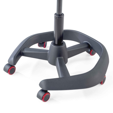 ergonomische kruk zwart irest kunstleder zonder armleuningen 6