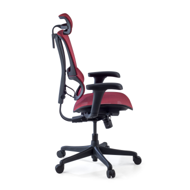 ergonomische bureaustoel rood bureaustoel netstof mesh 3d verstelbare armleuningen lumbale steun hoofdsteun 7