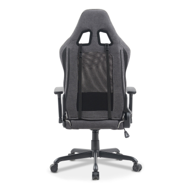 gamestoel grijs breeze stof beweegbare armleuningen hoofdsteun kussen hoofdsteun 8