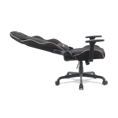 gamestoel zwart breeze stof beweegbare armleuningen hoofdsteun kussen hoofdsteun 5