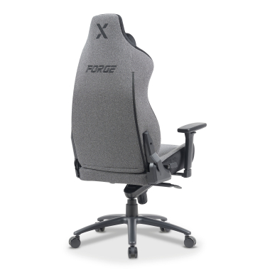 gamestoel grijs forge stof 3d verstelbare armleuningen lumbale en cervicale kussen hoofdsteun 12