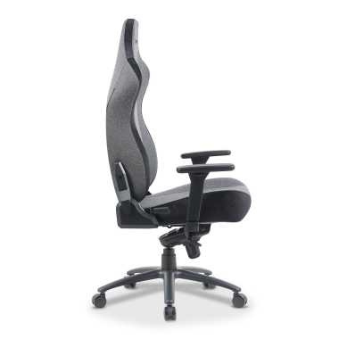 gamestoel grijs forge stof 3d verstelbare armleuningen lumbale en cervicale kussen hoofdsteun 9