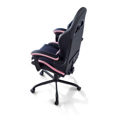 gamestoel roze mist kunstleder opklapbare armleuningen hoofdsteun kussen hoofdsteun 8