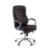 Directiestoel Atenas, stalen frame, leer