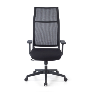 ergonomische bureaustoel zwart stay netstof mesh beweegbare armleuningen 6