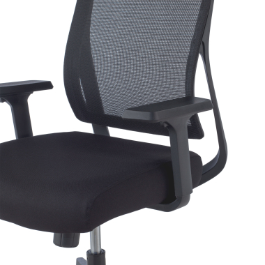 ergonomische bureaustoel zwart stay netstof mesh beweegbare armleuningen 4
