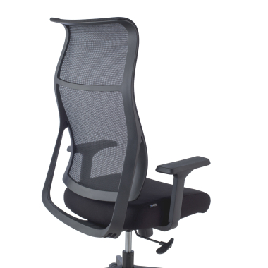 ergonomische bureaustoel zwart stay netstof mesh beweegbare armleuningen 3
