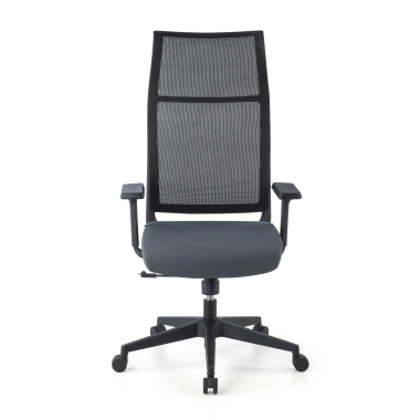 ergonomische bureaustoel grijs stay netstof mesh beweegbare armleuningen 4