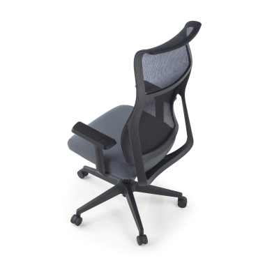 ergonomische bureaustoel grijs stay netstof mesh beweegbare armleuningen 7