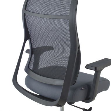 ergonomische bureaustoel grijs stay netstof mesh beweegbare armleuningen 3