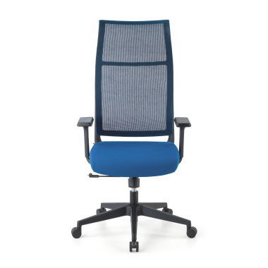 ergonomische bureaustoel blauw stay netstof mesh beweegbare armleuningen 4