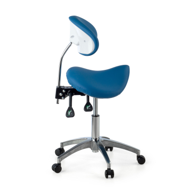 werkkruk blauw ergo clinic kunststof zonder armleuningen 9