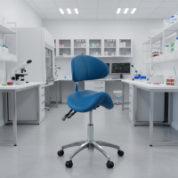 Zadelkruk met rugleuning ergonomisch voor kliniek en schoonheidsspecialiste