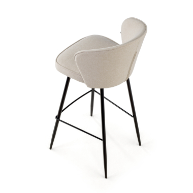 bureaukruk beige martina stof gestoffeerde armleuningen 8