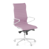Design bureaustoel Cagliari, met hoge rugleuning, leer