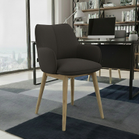Scandinavische Stoel Nora, Houten poten, Gecertificeerd