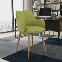 Scandinavische Stoel Nora, Houten poten, Gecertificeerd