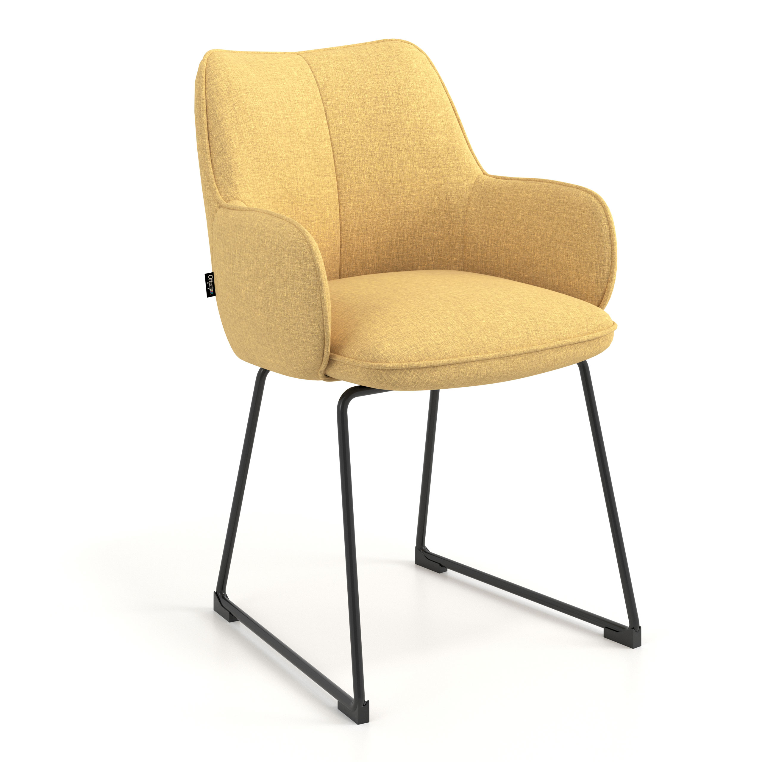 Vergaderstoel Nora, sledeonderstel, stalen frame
