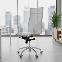 Design bureaustoel Brenton mesh, hoge rugleuning