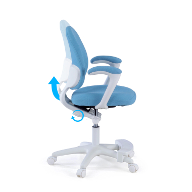 kinderbureaustoel blauw mickey stof vaste armleuningen 3