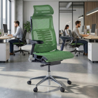 Ergonomische bureaustoel Pofit2, premium model, zwart frame