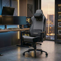 Ergonomische gamingstoel van stof Forge, magnetisch kussen