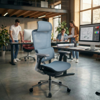 Ergonomische Bureaustoel Valkyr, zelfaanpassende rugleuning