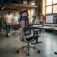 Ergonomische Bureaustoel Valkyr, zelfaanpassende rugleuning