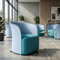 Loungestoel voor wachtkamer Duomo, modern design